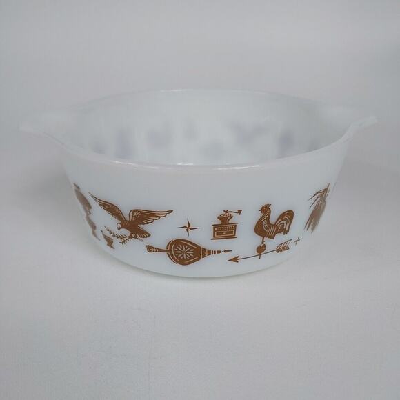 Pyrex Other - Vintage Pyrex Early‎ American 472 1-1/2 PT ROUND Casserole Dish. NO LID